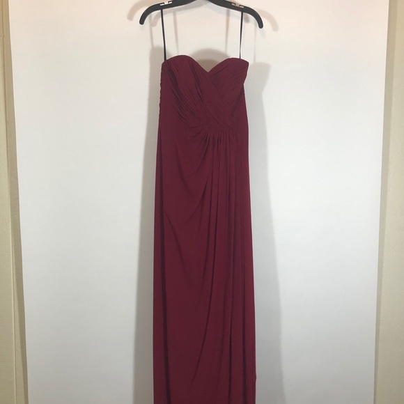 Dessy Collection style 2882 in Burgundy - Picture 6 of 9